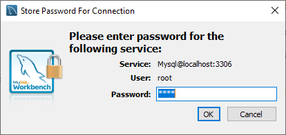 MySQL Workbench указание пароля